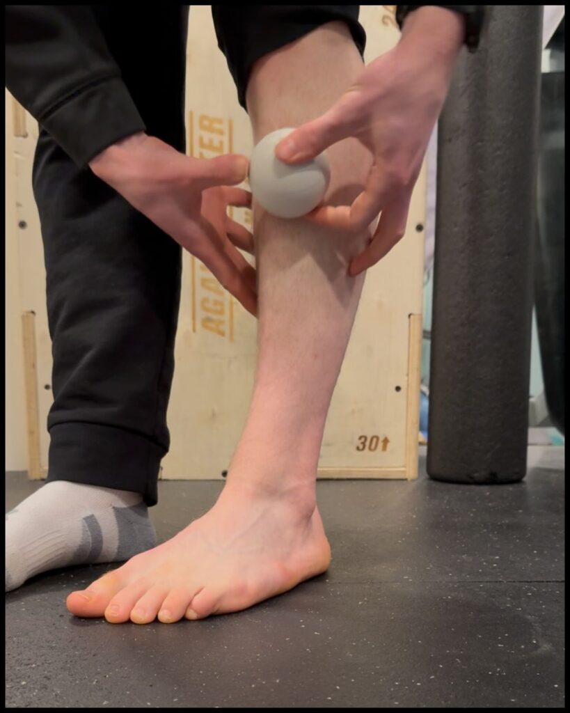 anterior tibialis trigger point placement