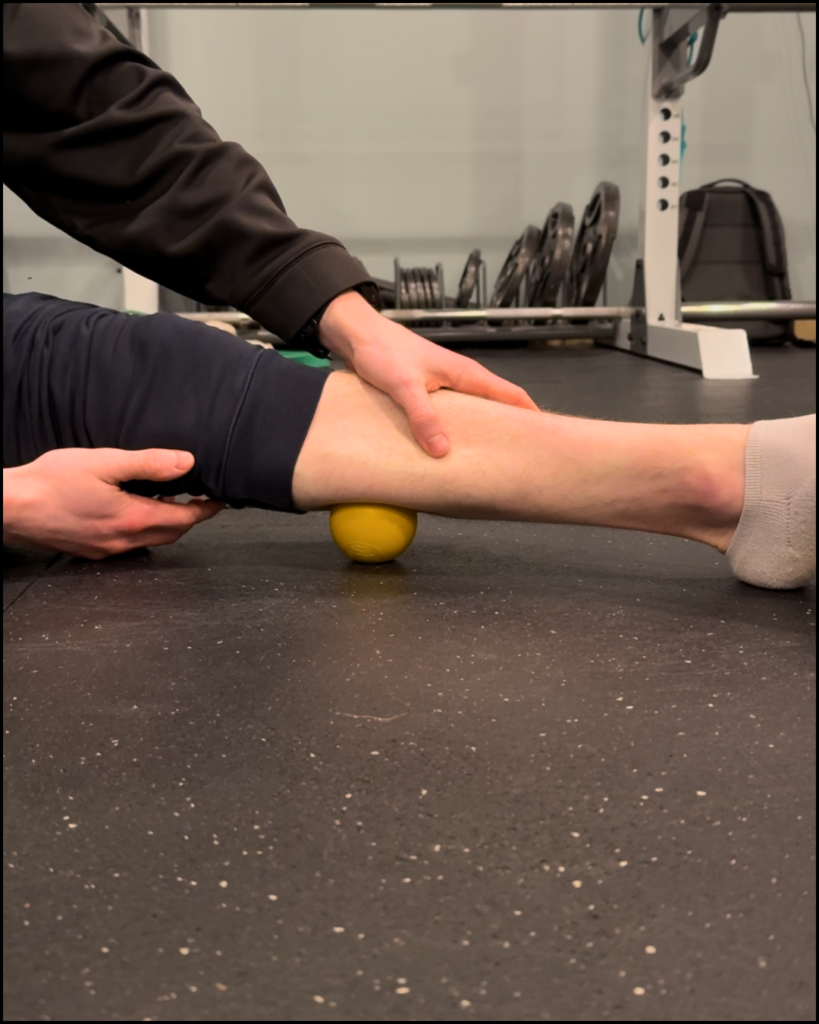 Calf trigger point slack ankle