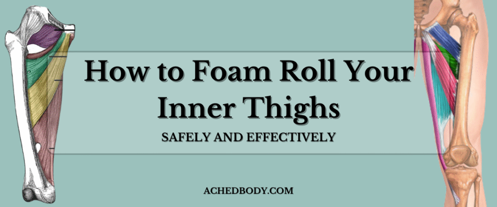 how to foam roll your adductors hero image